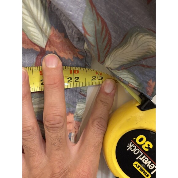 Reyn Spooner Hawaiian Shirt Men's Large Floral colorful vintage USA MADE - Picture 9 of 9